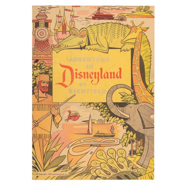 A 1955 Richfield Adventure in Disneyland Comic Book.