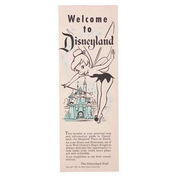 A 1957 Welcome to Disneyland Booklet.