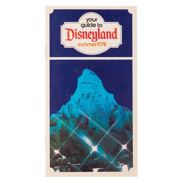 A Your Guide to Disneyland Summer 1978 Booklet.