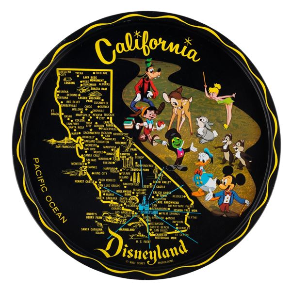 A Disneyland Souvenir Tin Serving Tray.