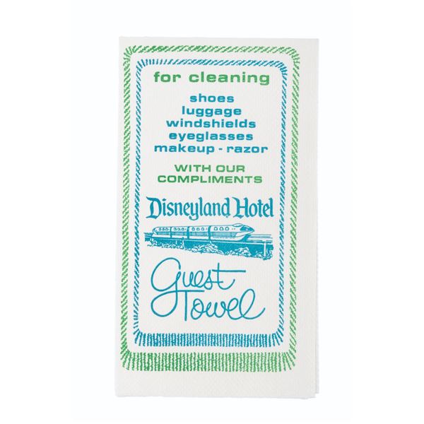 A Disneyland Hotel Guest Towel.