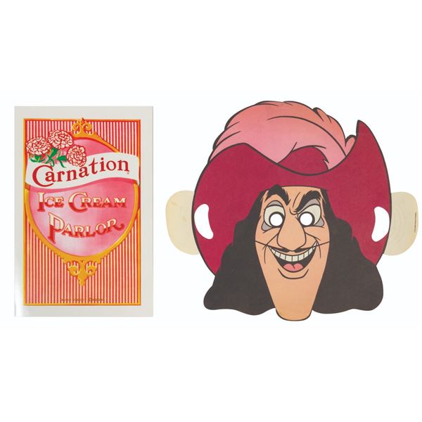 A Pair of Disneyland Hotel & Carnation Menus.