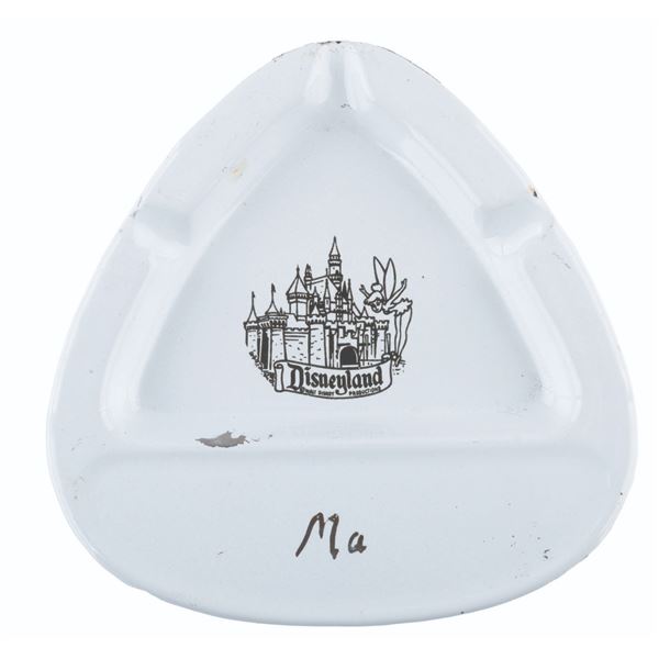 A Personalized Disneyland Metal Ashtray.