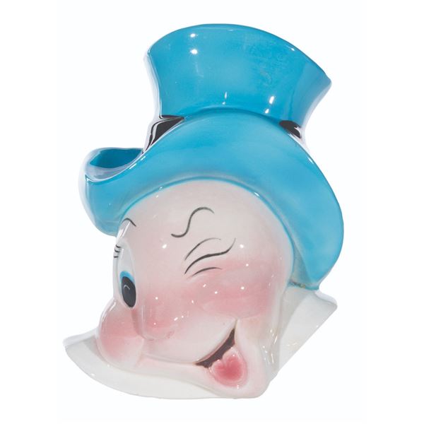 A Disneyland Jiminy Cricket Face Plaque Souvenir.