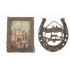 Image 1 : A Disneyland Souvenir Picture Frame and Horseshoe.