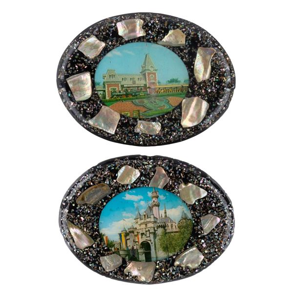 A Pair of Disneyland Abalone Trivets.