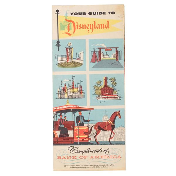 A Your Guide to Disneyland Bank of America Brochure.