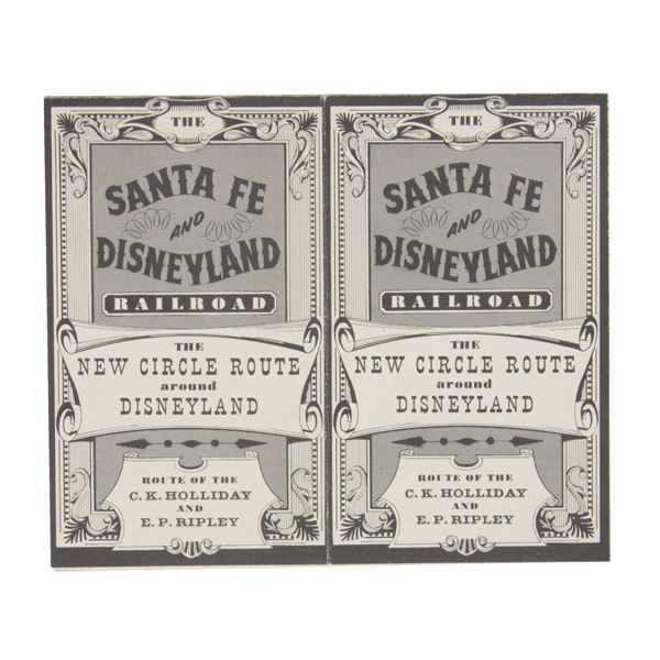 A Santa Fe & Disneyland Railroad Brochure.
