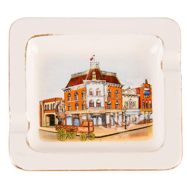 A Swift's Main St. Market House Souvenir Ashtray.