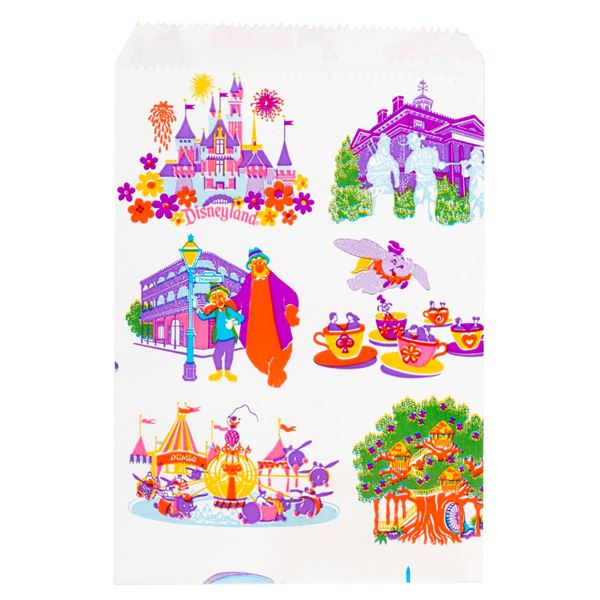 A 1970s Disneyland Attractions Gift Bag.