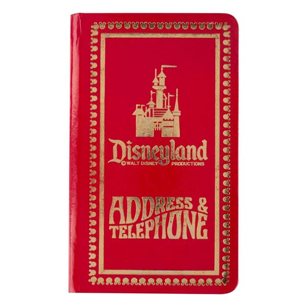 A Disneyland Souvenir Address and Telephone Book.