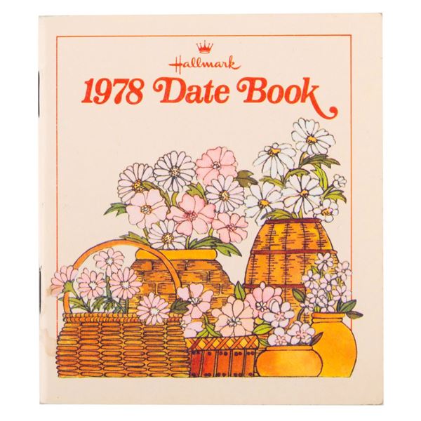 A 1978 Disneyland Hallmark Date Book.