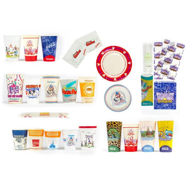 A Large Collection of Disneyland Food Service Items.