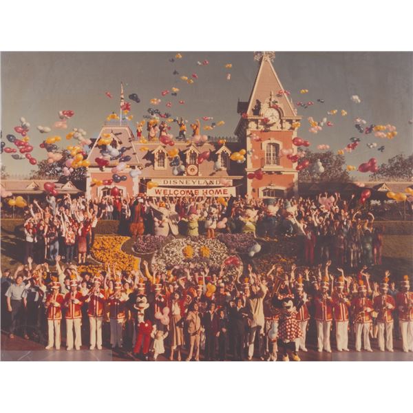 An Early Disneyland "Welcome Home" Photo.