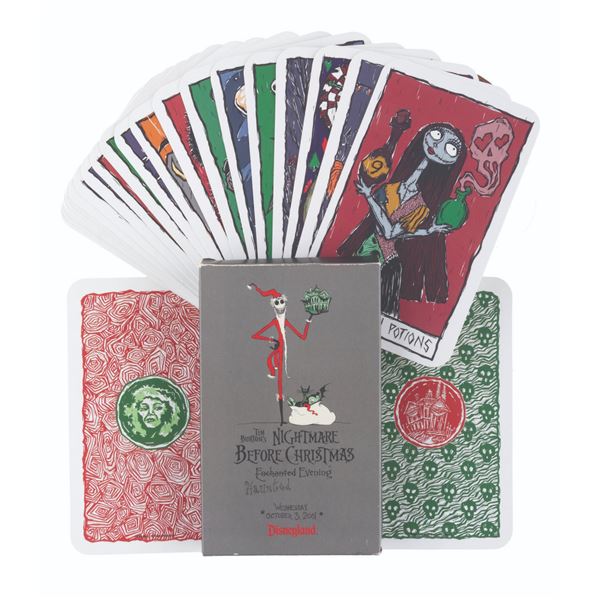 A Haunted Mansion Holiday Tarot Card Set.