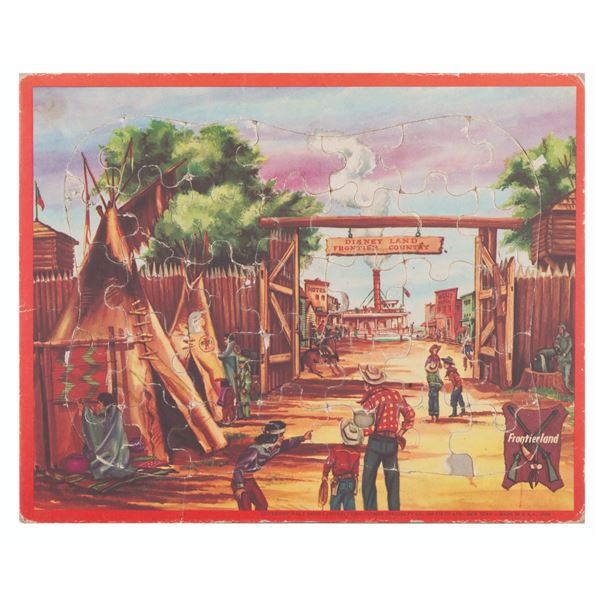 A Disneyland Frontierland Frame Tray Puzzle.
