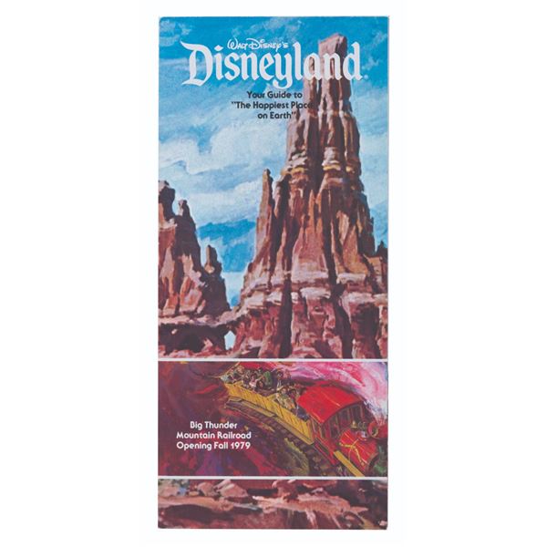 A 1979 Disneyland Guide with Big Thunder Mountain Opening Cover.