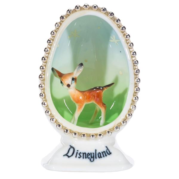 A Disneyland Bambi China Egg Figurine.