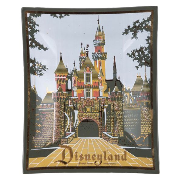 A Disneyland Houze Art Glass Tray.