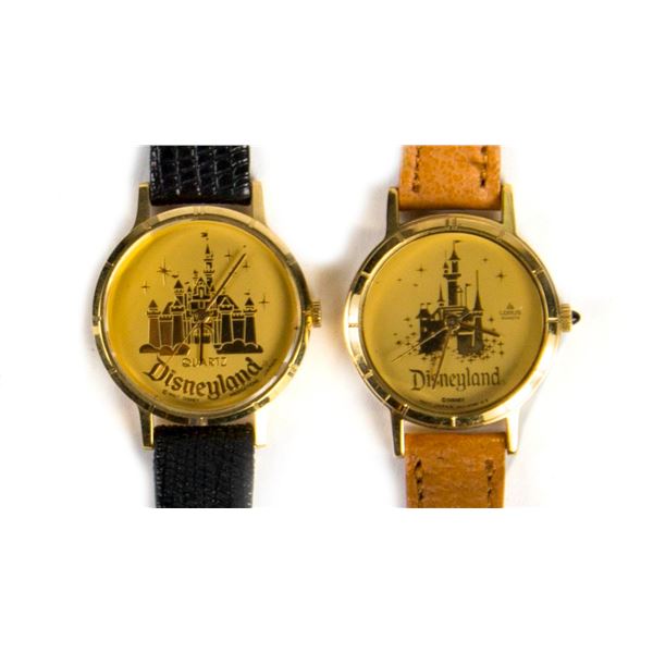 A Pair of Women's Sleeping Beauty Castle Watches.