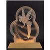 Image 1 : A Tinker Bell Light-Up Etched Glass Plaque.
