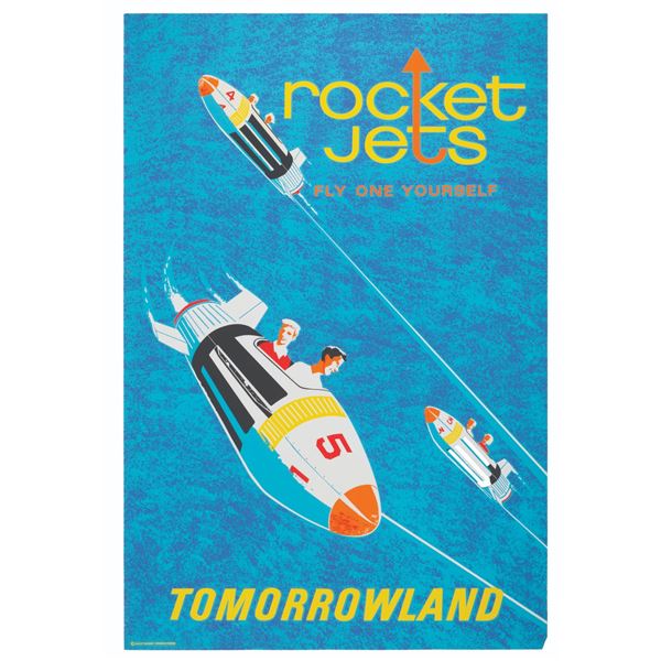 A Tomorrowland Rocket Jets Attraction Poster.