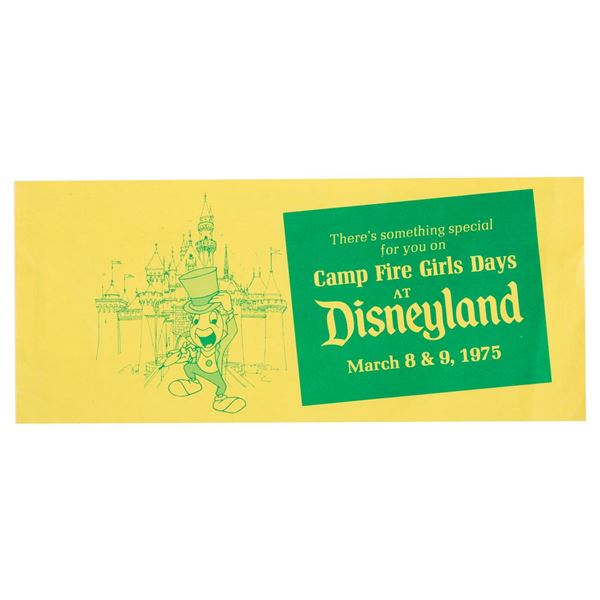A Campfire Girls Day at Disneyland Advance Ticket Order Form.
