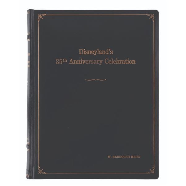 A Hardbound Copy of Disneyland's 35th Anniversary TV Special Script.