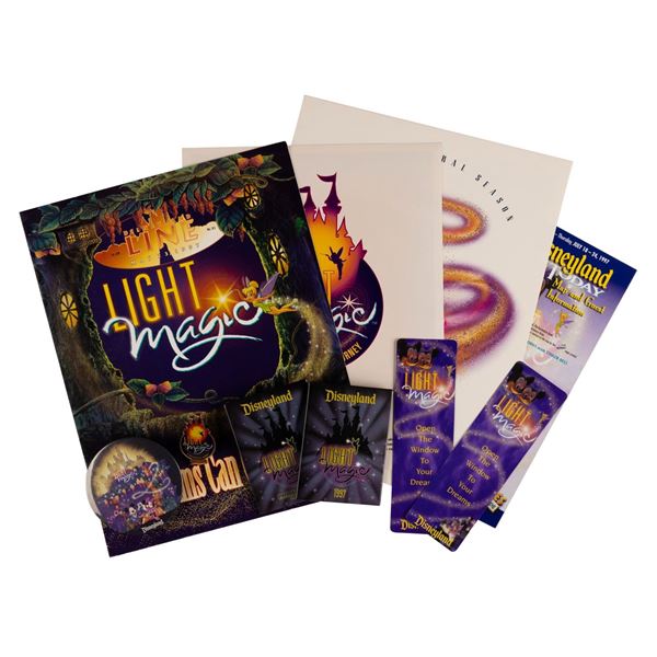 A Collection of Disneyland Light Magic Souvenirs.