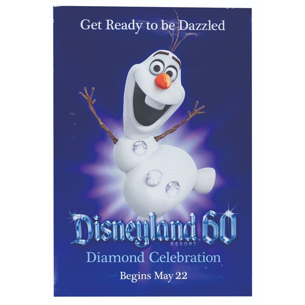 DL 60th"Frozen” Olaf Poster