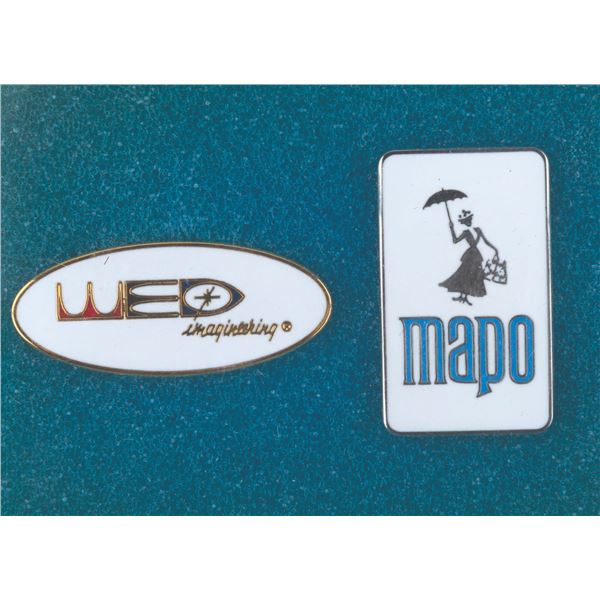 A WED Imagineering and MAPO Pin Set.