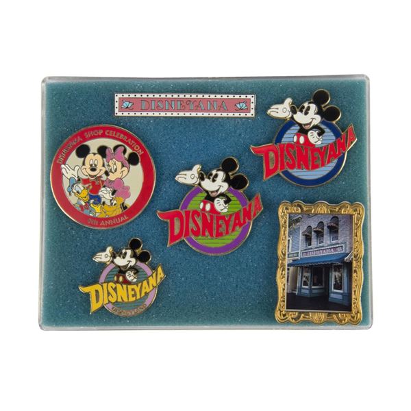 A Collection of "Disneyana Shop" Limited Edition Pins.