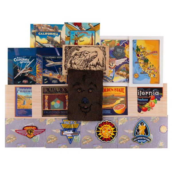 A Collection of Disney's California Adventure Postcards.