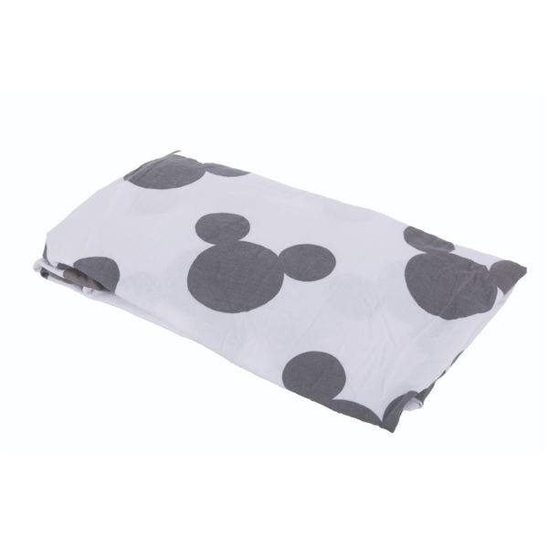 A Walt Disney World Resort Mickey Mouse Crib Sheet.