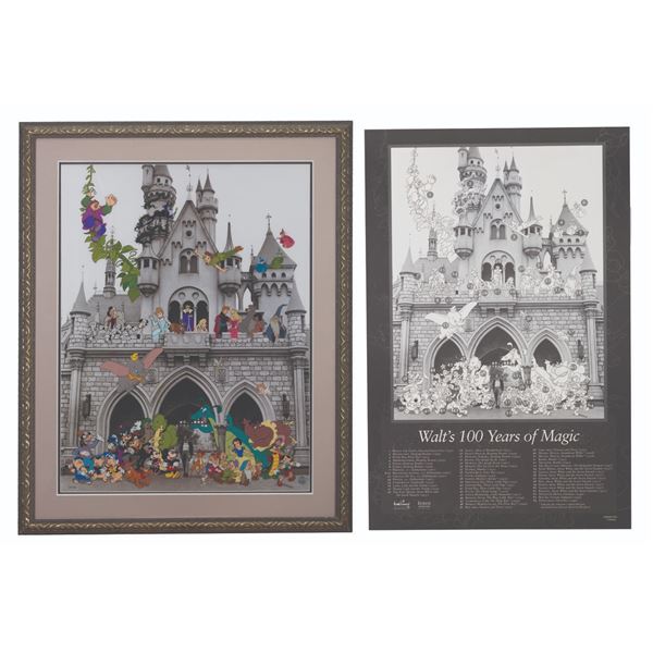 A Large Walt's 100 Years Of Magic” Sericel.