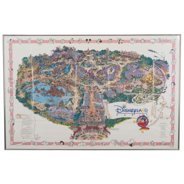 A Disneyland Paris Souvenir Map.