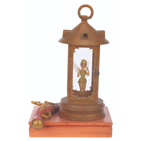 A WDCC Tinker Bell in Lantern Sculpture.