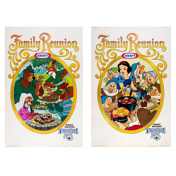 Pair of Disneyland 25th Anniversary Kraft Posters.