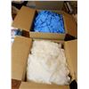 Image 1 : LOT DE 2 BTES DE GANTS JETABLES (BLEU-SM & BLANC-MED)
