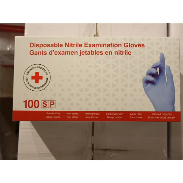 GANTS D'EXAMEN EN VINYLE -SM RED CROSS