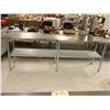 Image 1 : TABLE INOX 89"x24"x33"