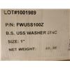Image 2 : BTE DE RONDELLES 1"  ZINC 40 LBS (SANS BACS)