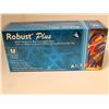 Image 1 : BTE DE 100 GANTS NITRILE POUR EXAMINS BLEU MOYEN "ROBUST PLUS" 63887