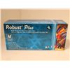 Image 1 : BTE DE 100 GANTS NITRILE POUR EXAMINS BLEU MOYEN "ROBUST PLUS" 63887