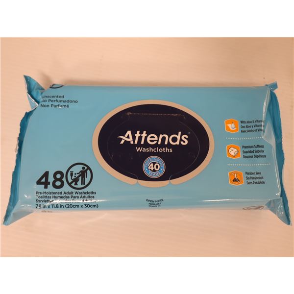 PQT DE 48 SERVIETTES HUMIDES ATTENDS