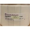 Image 2 : BTE DE 5 ROULEAUX DE 1500 ÉTIQUETTES TRANSPARENT 3"x4" QUICKLABEL PN 32993077