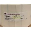 Image 2 : BTE DE 5 ROULEAUX DE 1500 ÉTIQUETTES TRANSPARENT 3"x4" QUICKLABEL PN 32993077