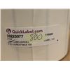 Image 2 : BTE DE 5 ROULEAUX DE 1500 ÉTIQUETTES TRANSPARENT 3"x4" QUICKLABEL PN 32993077