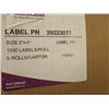 Image 3 : BTE DE 5 ROULEAUX DE 1500 ÉTIQUETTES TRANSPARENT 3"x4" QUICKLABEL PN 32993077