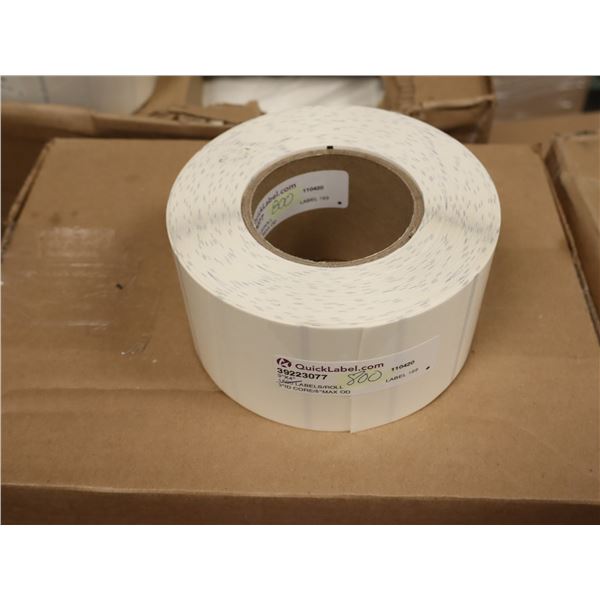 BTE DE 5 ROULEAUX DE 1500 ÉTIQUETTES TRANSPARENT 3"x4" QUICKLABEL PN 32993077